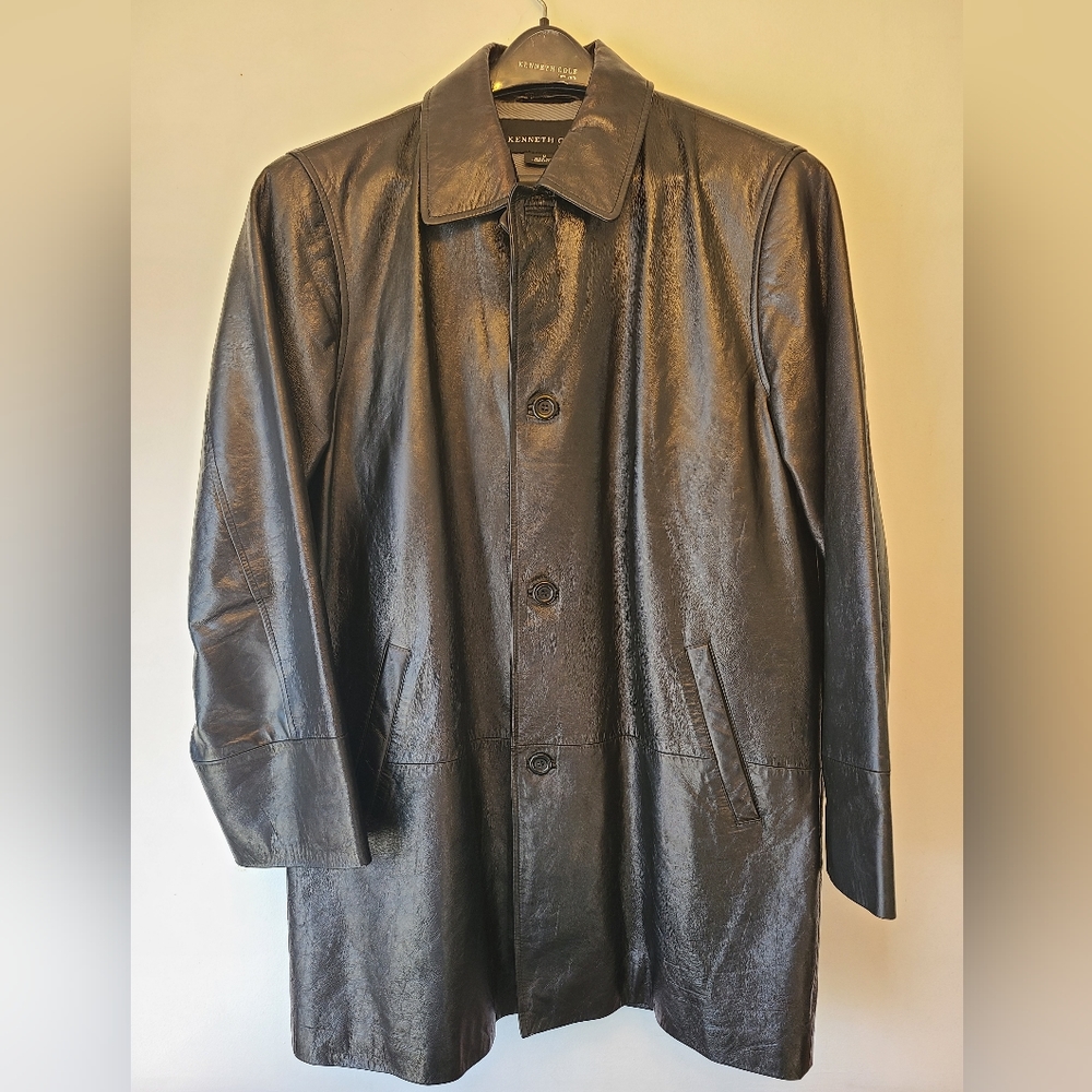 Kenneth Cole Leather Coat